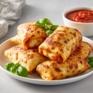 Low calorie pizza rolls baked with cheese and sauce, ready in 20 minutes.