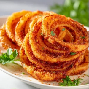 Delicious viral onion ring chips served in a bowl