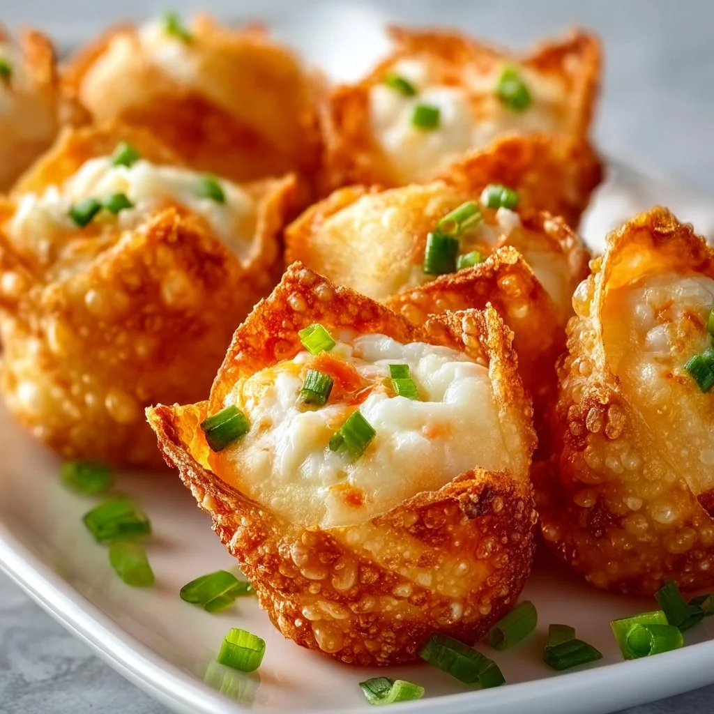 Crispy Crab Rangoon Bombs served with dipping sauce