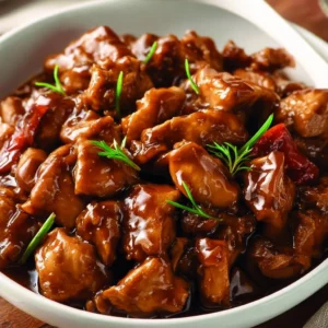 Crock Pot Bourbon Chicken 4 Delicious Crock Pot Bourbon Chicken cooked to perfection.