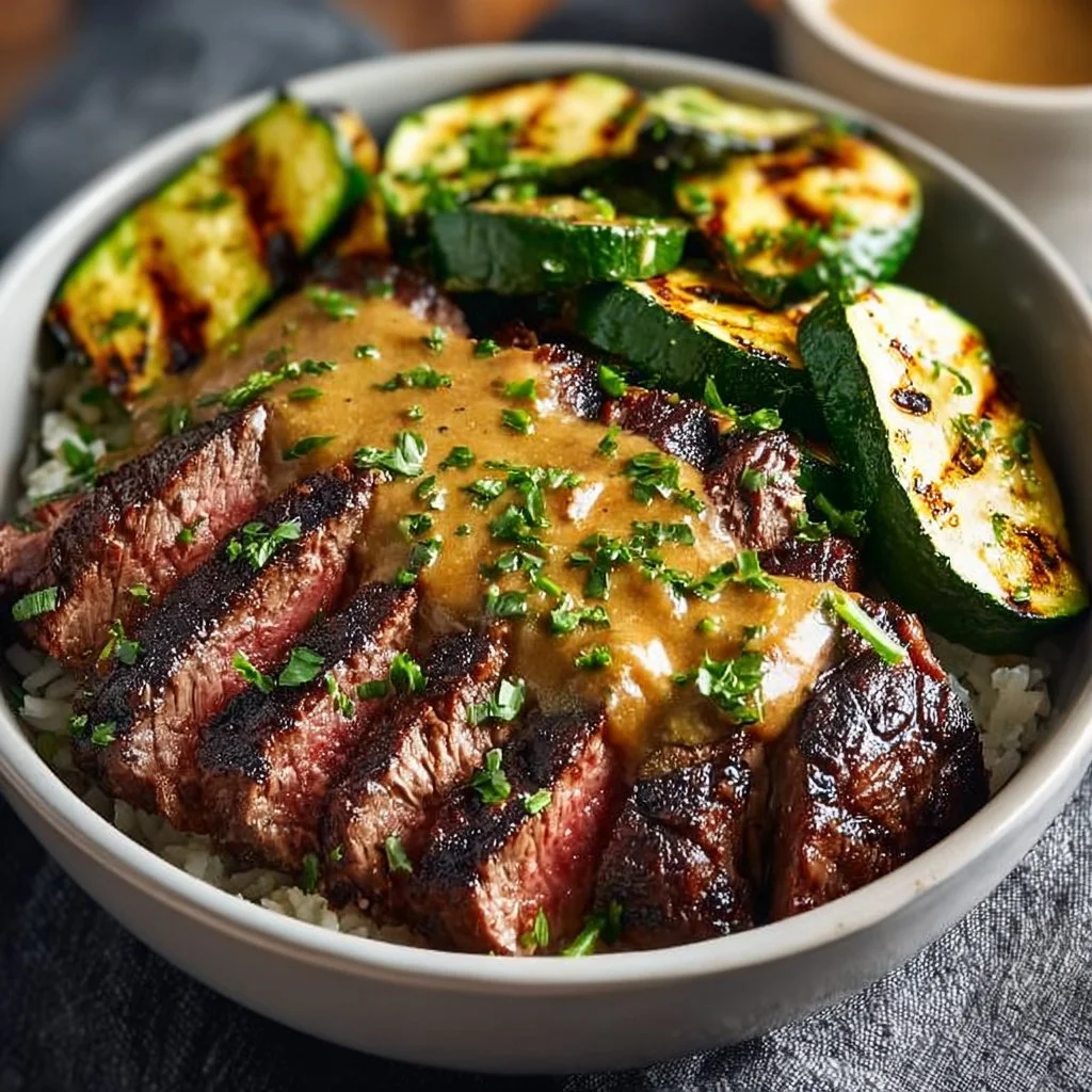 Deliciously grilled zucchini slices on a plate, ready to enjoy.