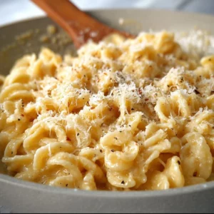 One-Pan Butter Parmesan Pasta 4 Creamy one-pan butter parmesan pasta served in a bowl with parsley garnish